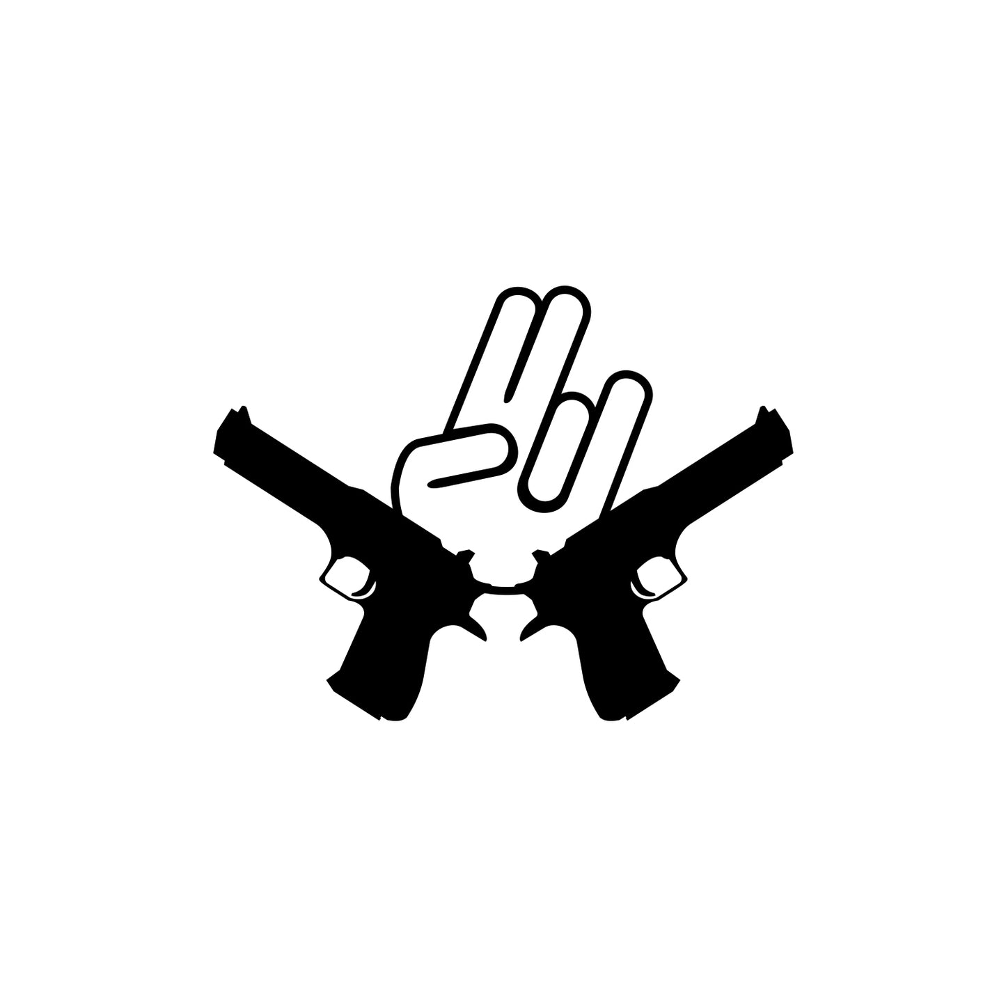 JDM Hand Gun Sticker