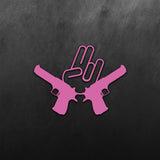 JDM Hand Gun Sticker