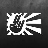 JDM Hand Rising Sun Shocker Sticker