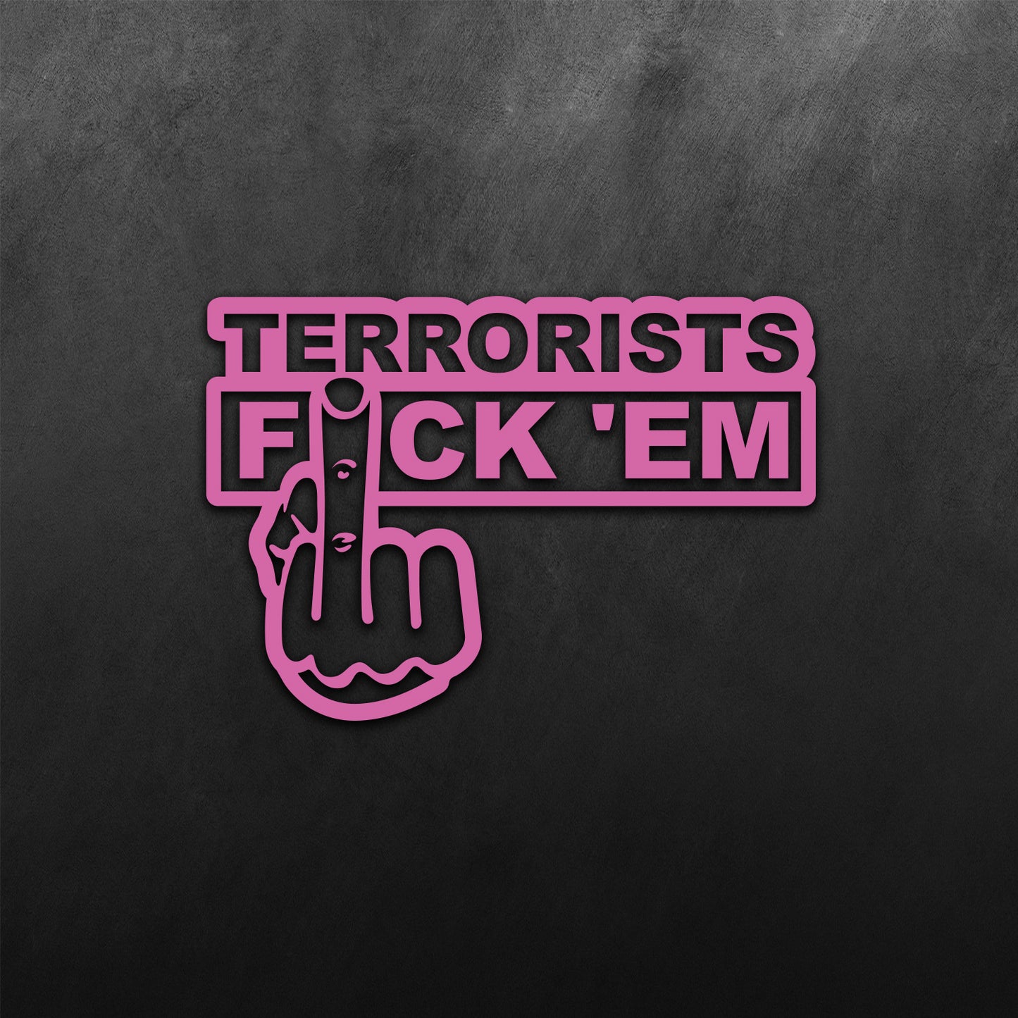 JDM Hand Terrorist F*ck_em Sticker