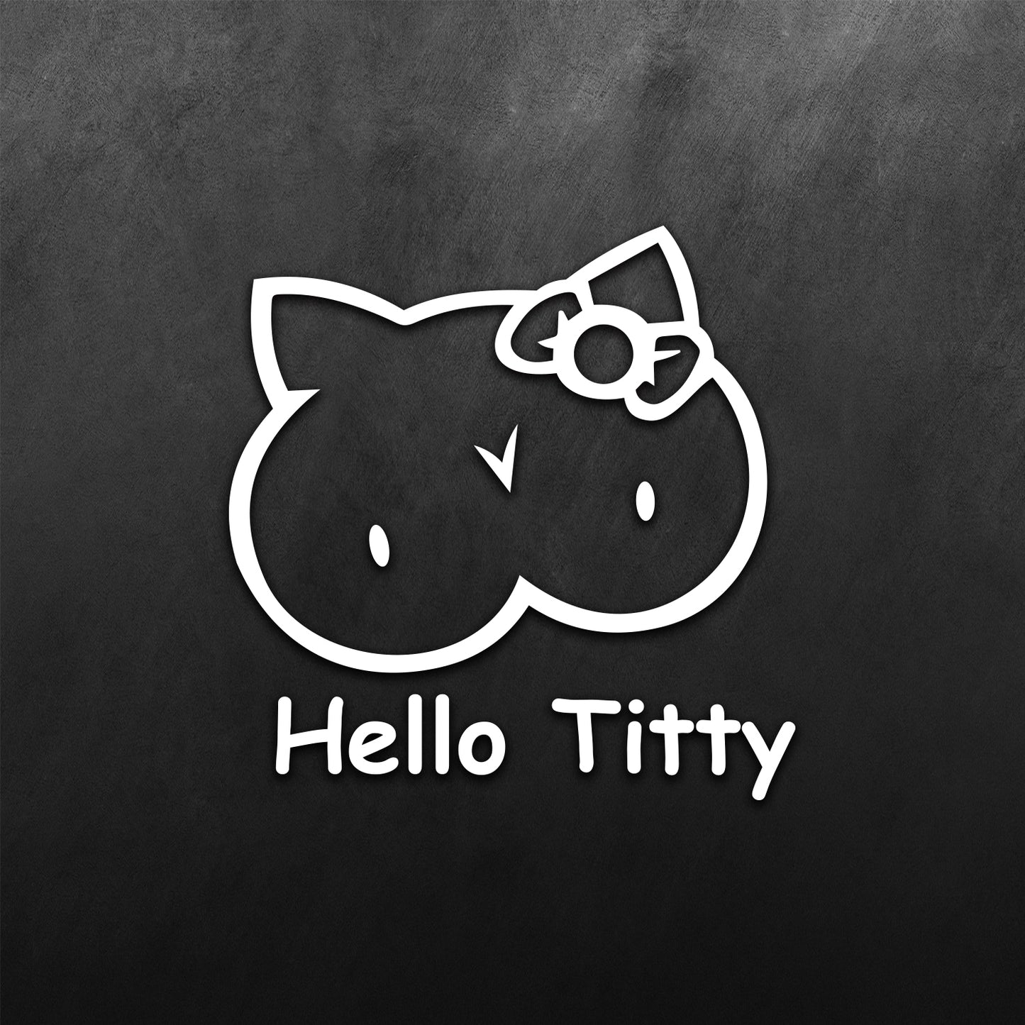 Hello Titty Comic Sans Sticker