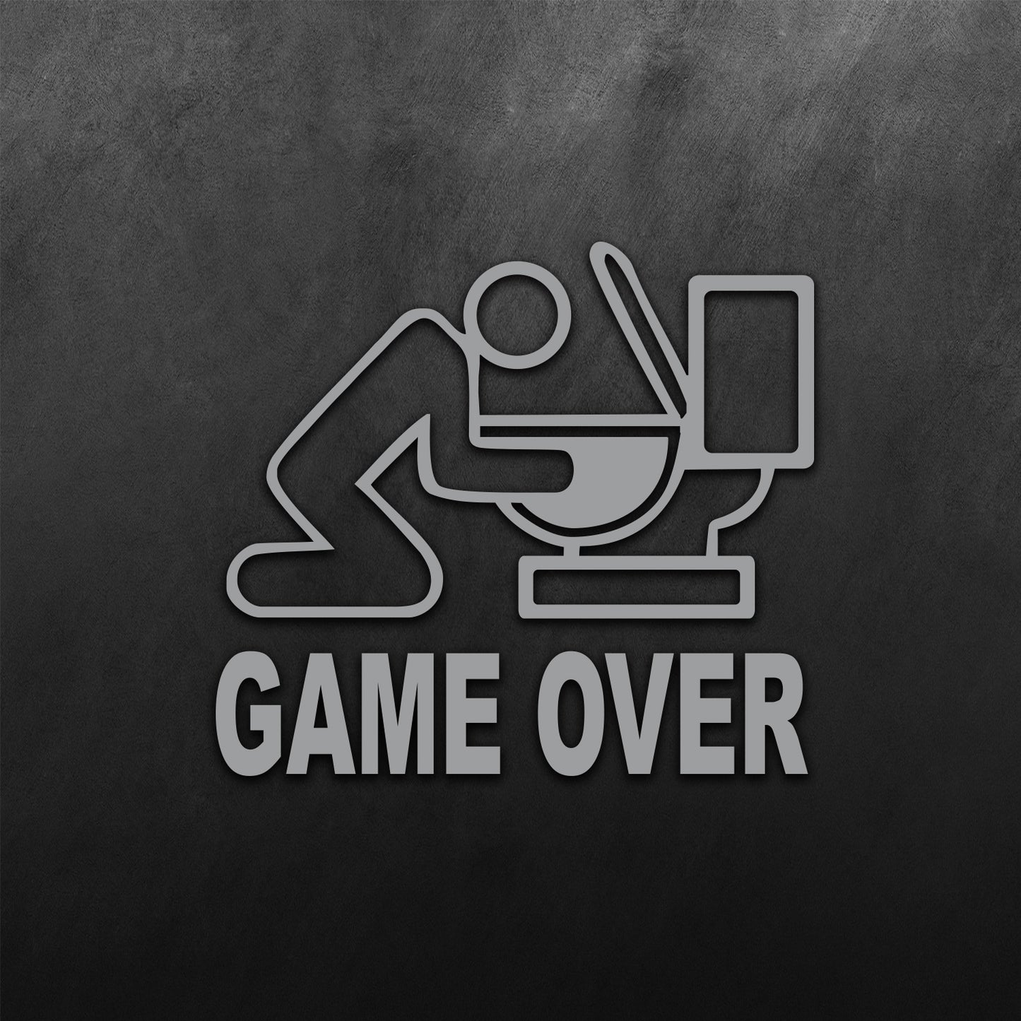 Game Over Toilet Sticker