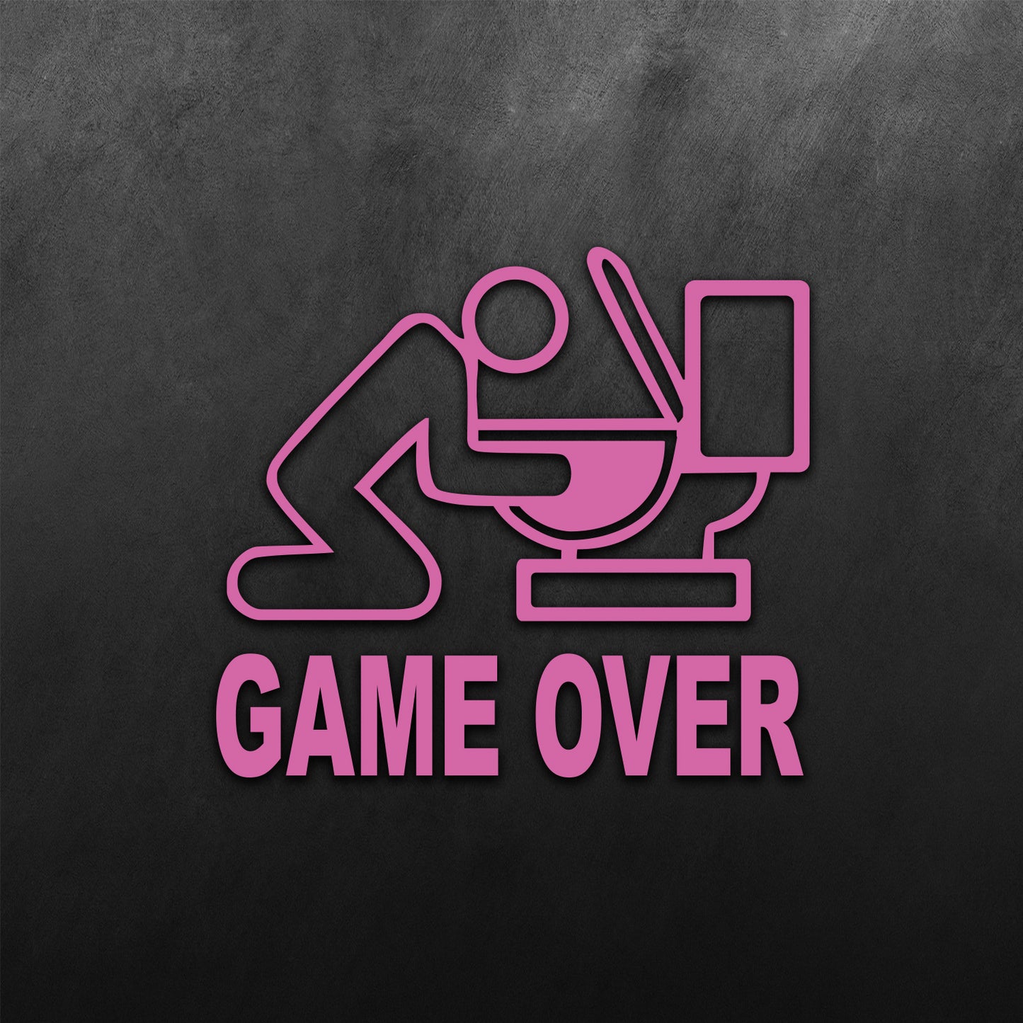 Game Over Toilet Sticker