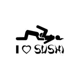 Funny & Rude JDM I Love Sushi Sticker