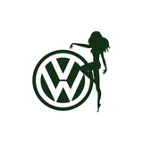 VW Lady Girl Sticker