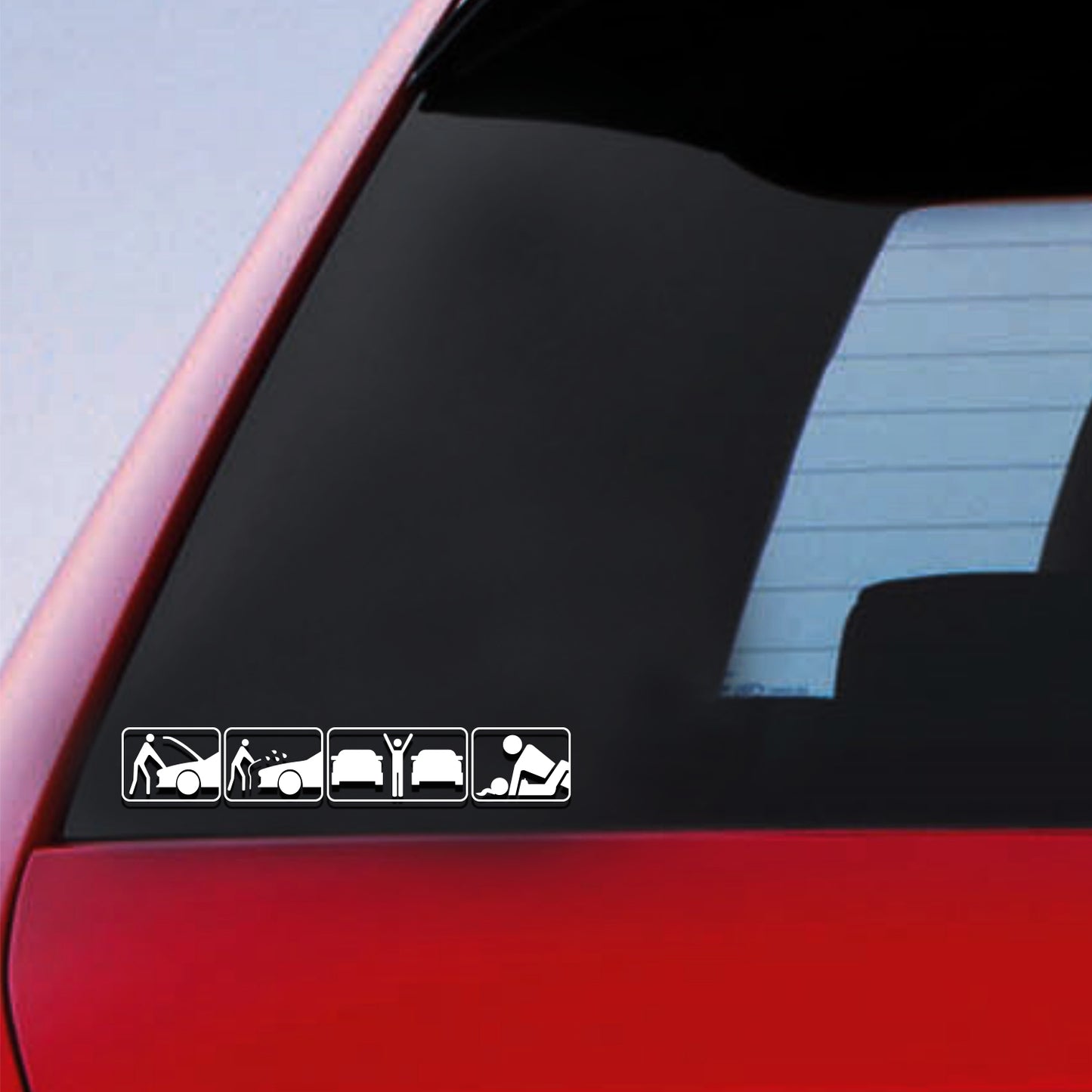 Morning, Noon, Night, Midnight Sticker