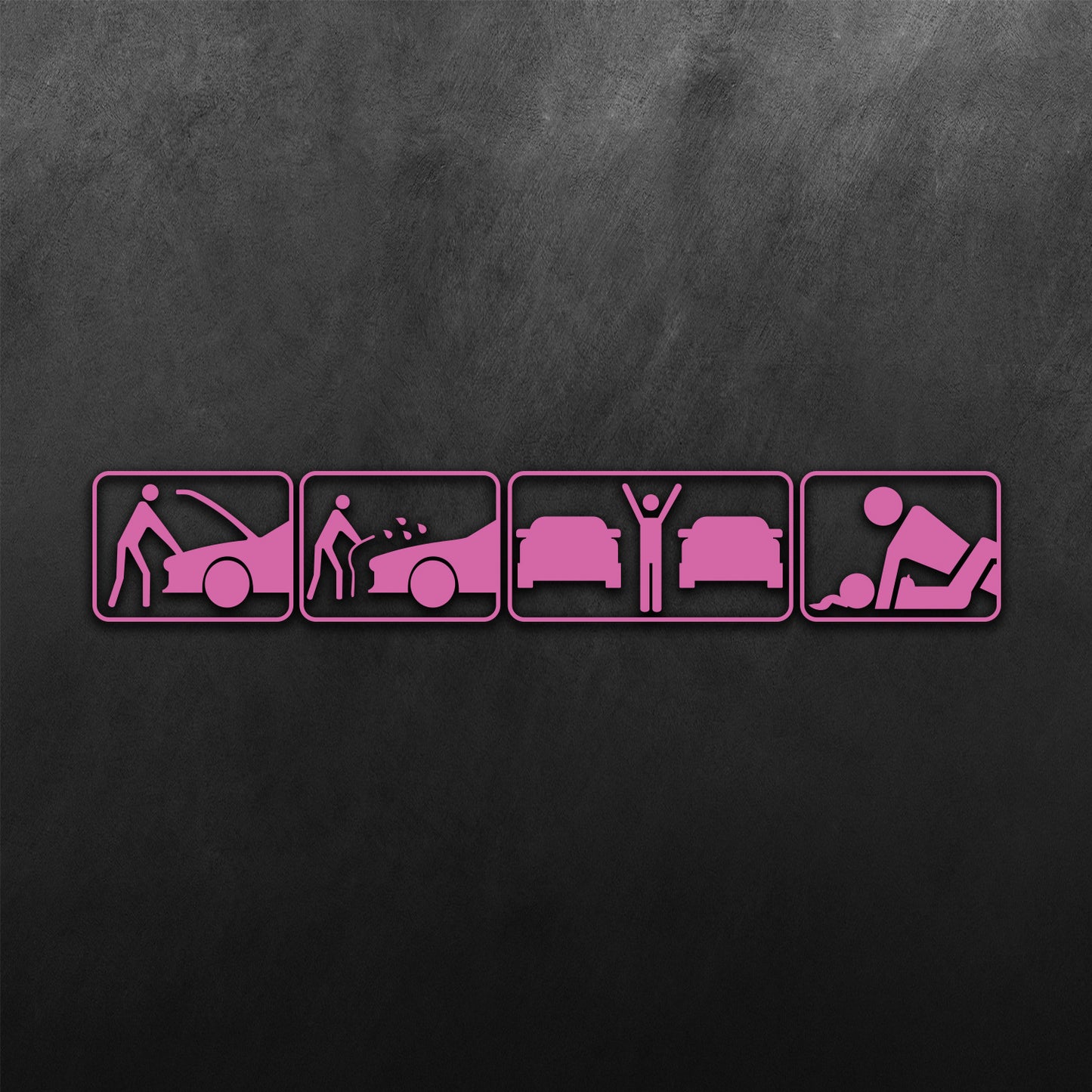 Morning, Noon, Night, Midnight Sticker