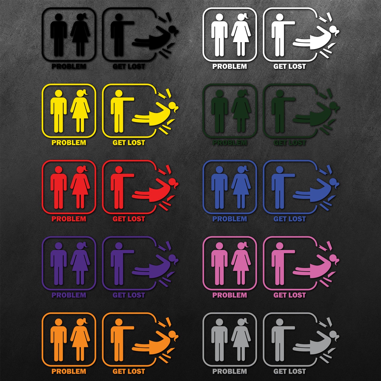 Problem Get Lost Sticker