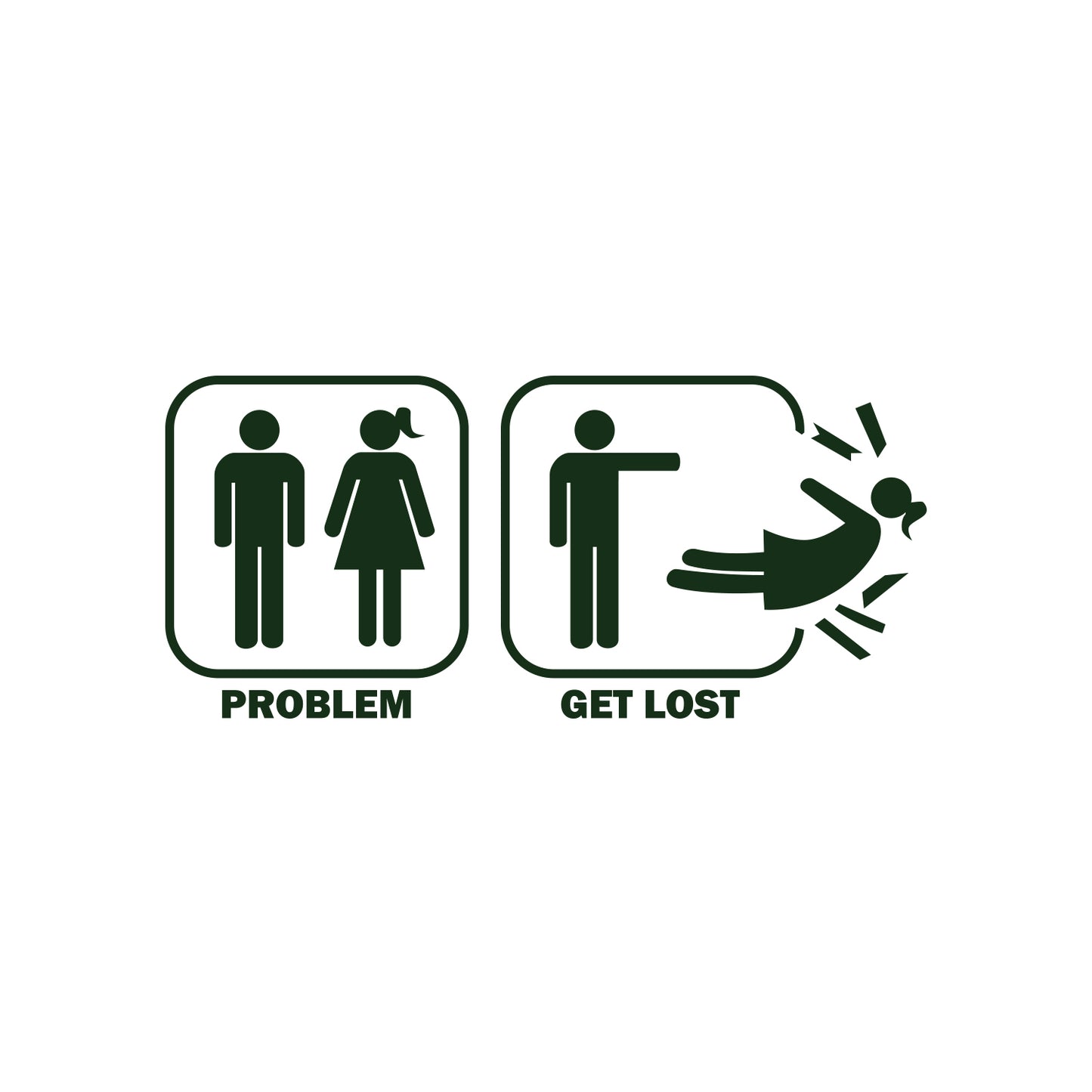 Problem Get Lost Sticker
