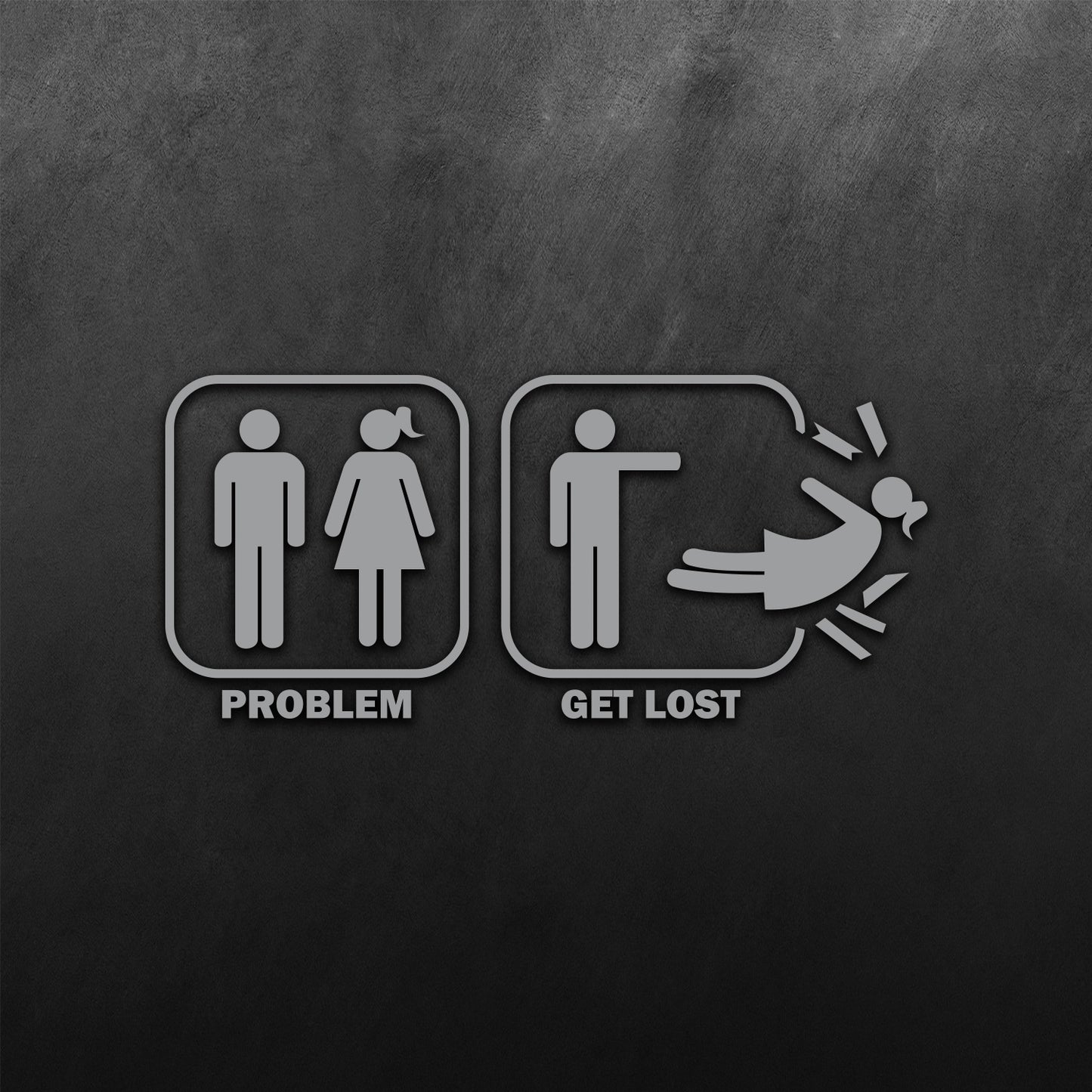 Problem Get Lost Sticker