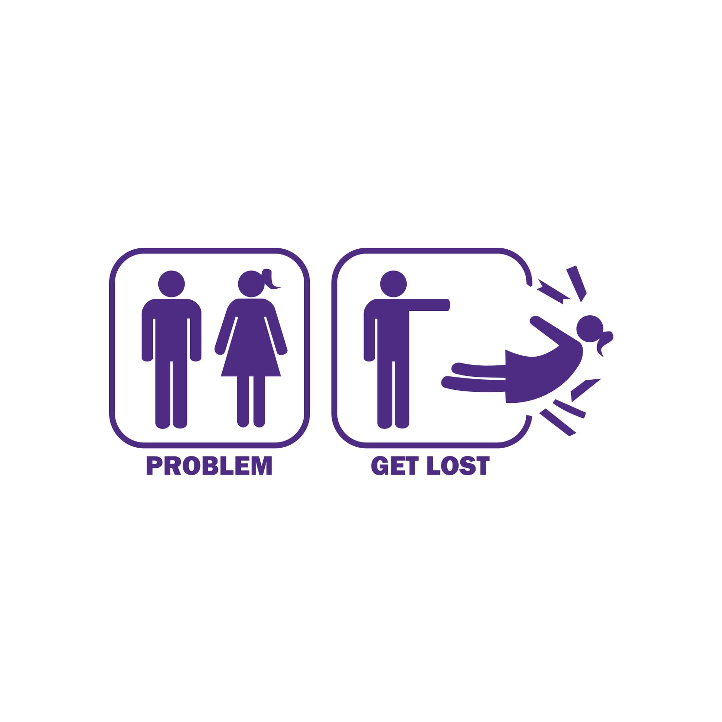 Problem Get Lost Sticker