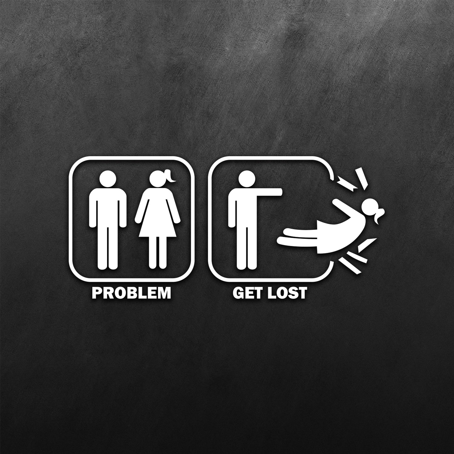 Problem Get Lost Sticker