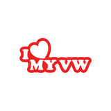 JDM Hearts I Love My VW Sticker