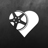 JDM Heart Wheel Sticker