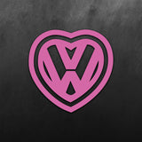 JDM Heart VW Sticker