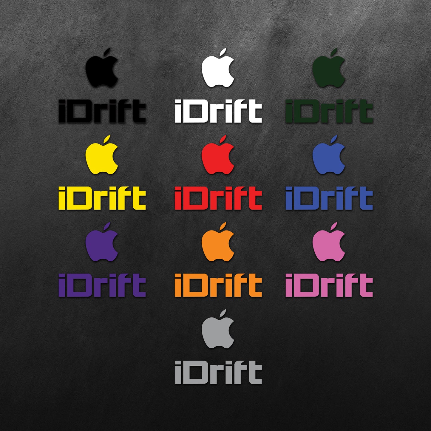 JDM iDrift Apple Logo Sticker