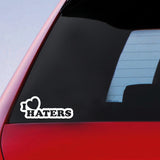 JDM Heart I Love Haters Sticker