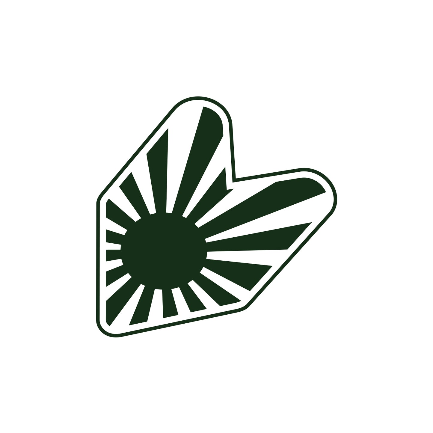 JDM Rising Sun Wakaba Sticker