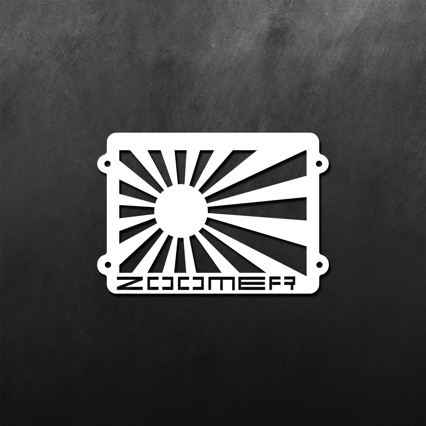 Zoomer Rising Sun Sticker