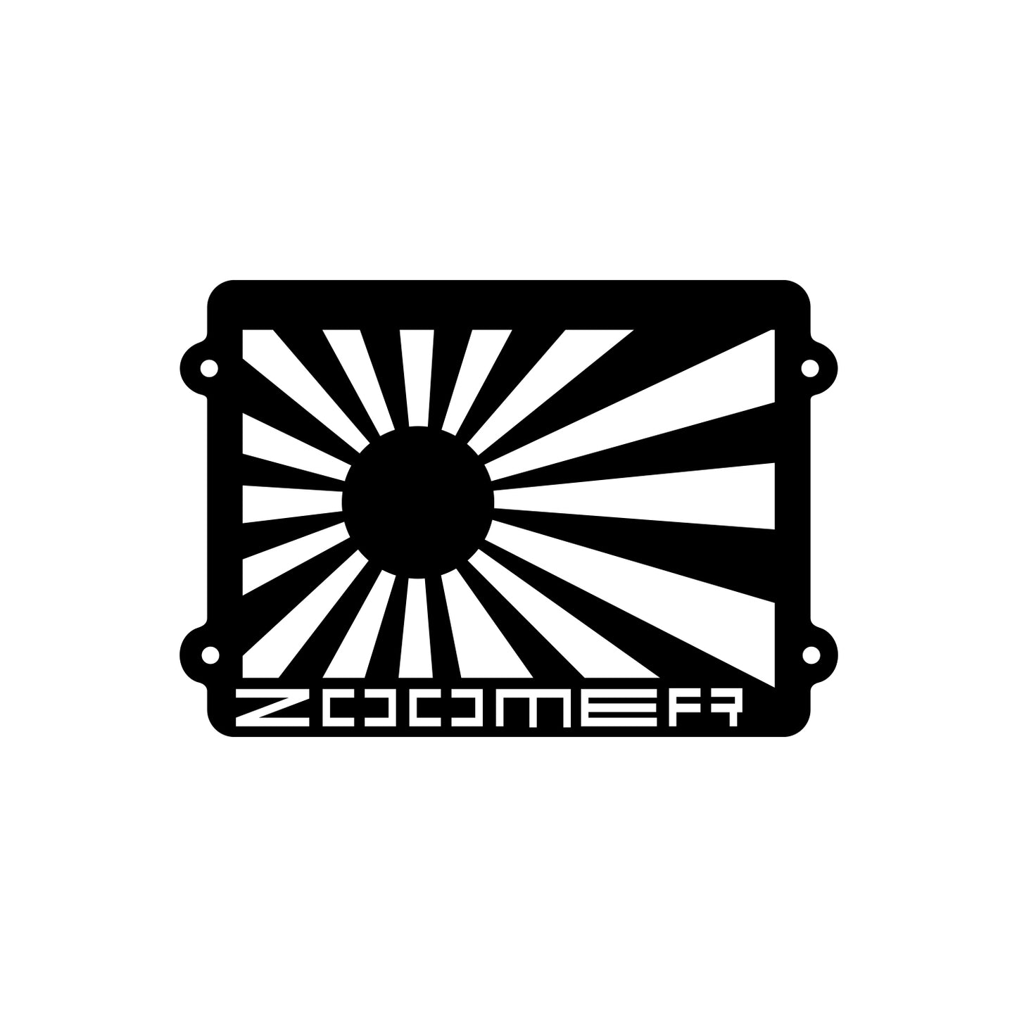 Zoomer Rising Sun Sticker