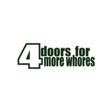 4doors More Whore Sticker