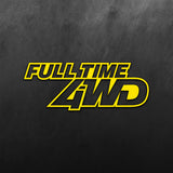 Full Time 4WD Sticker