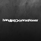 Handling Horsepower Sticker