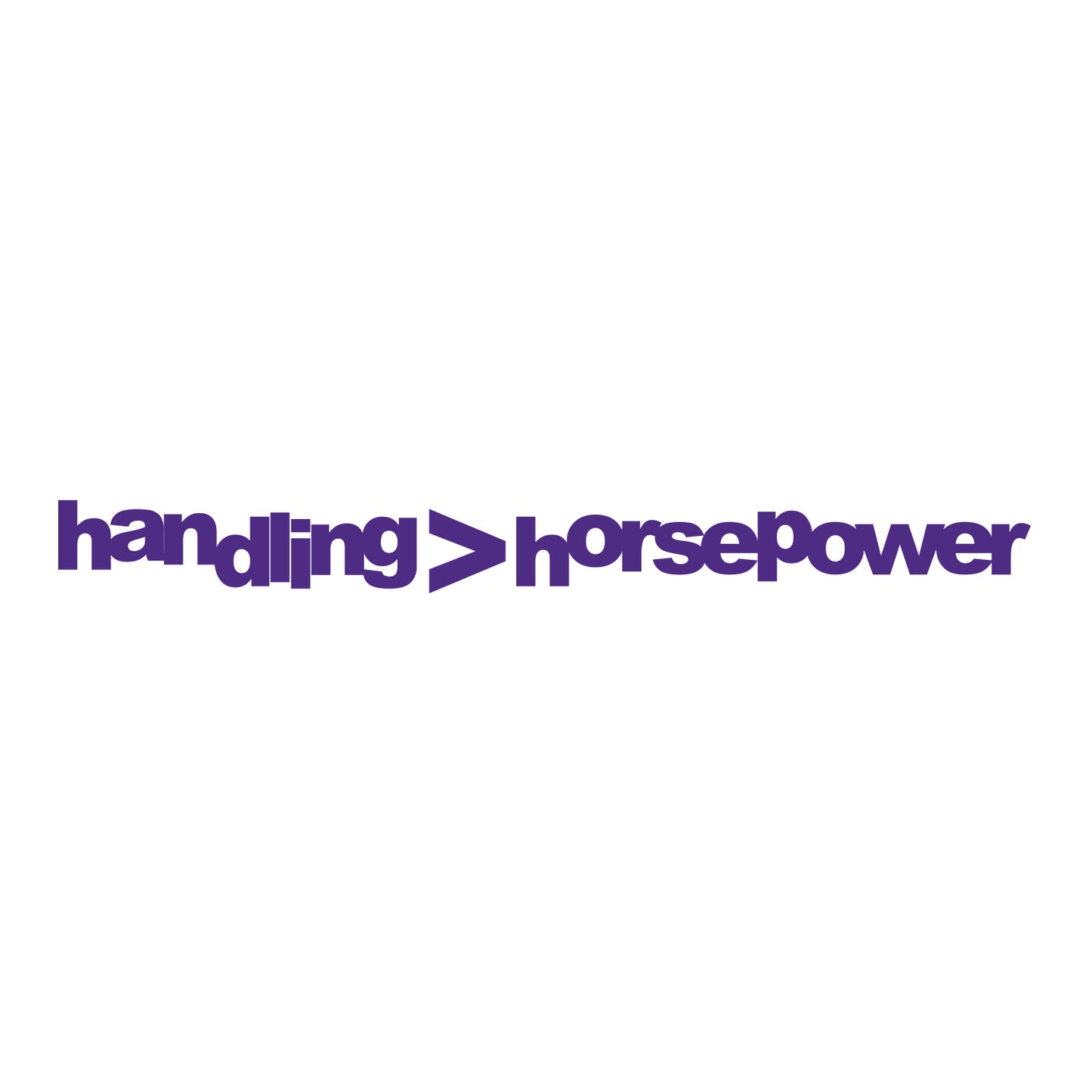 Handling Horsepower Sticker