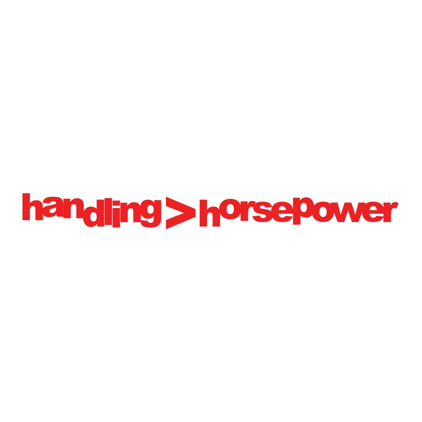 Handling Horsepower Sticker