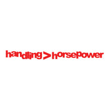 Handling Horsepower Sticker