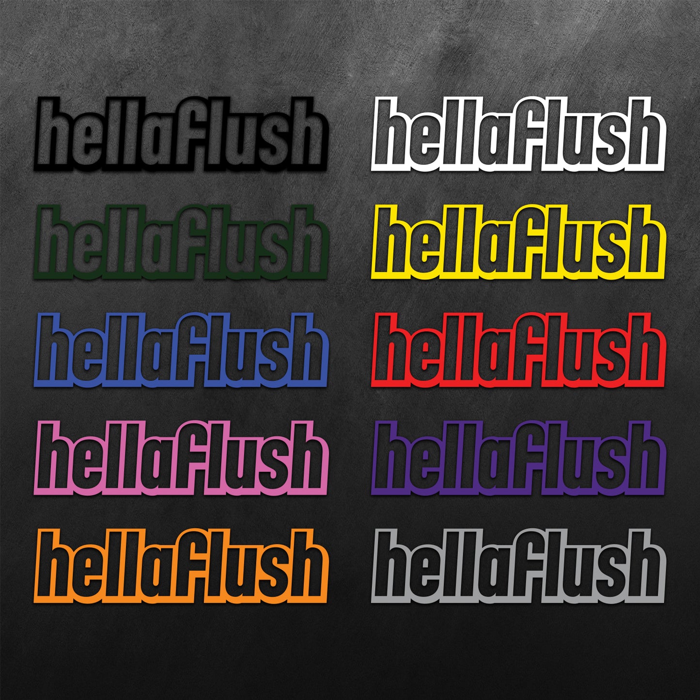 Hellaflush Sticker