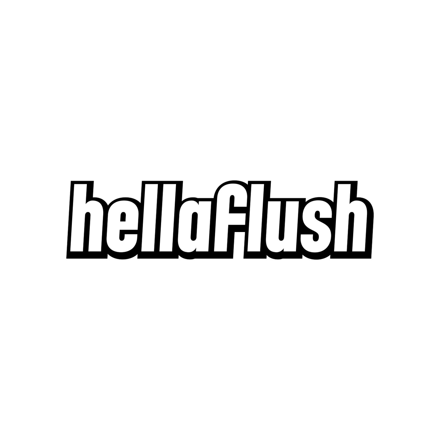 Hellaflush Sticker