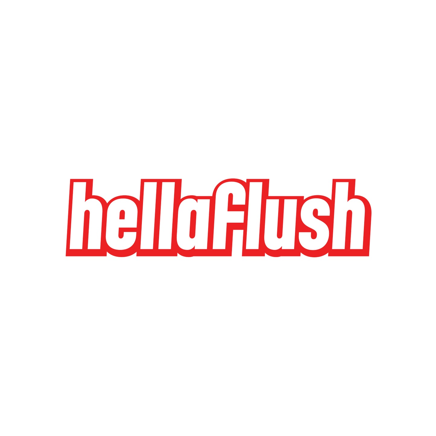 Hellaflush Sticker