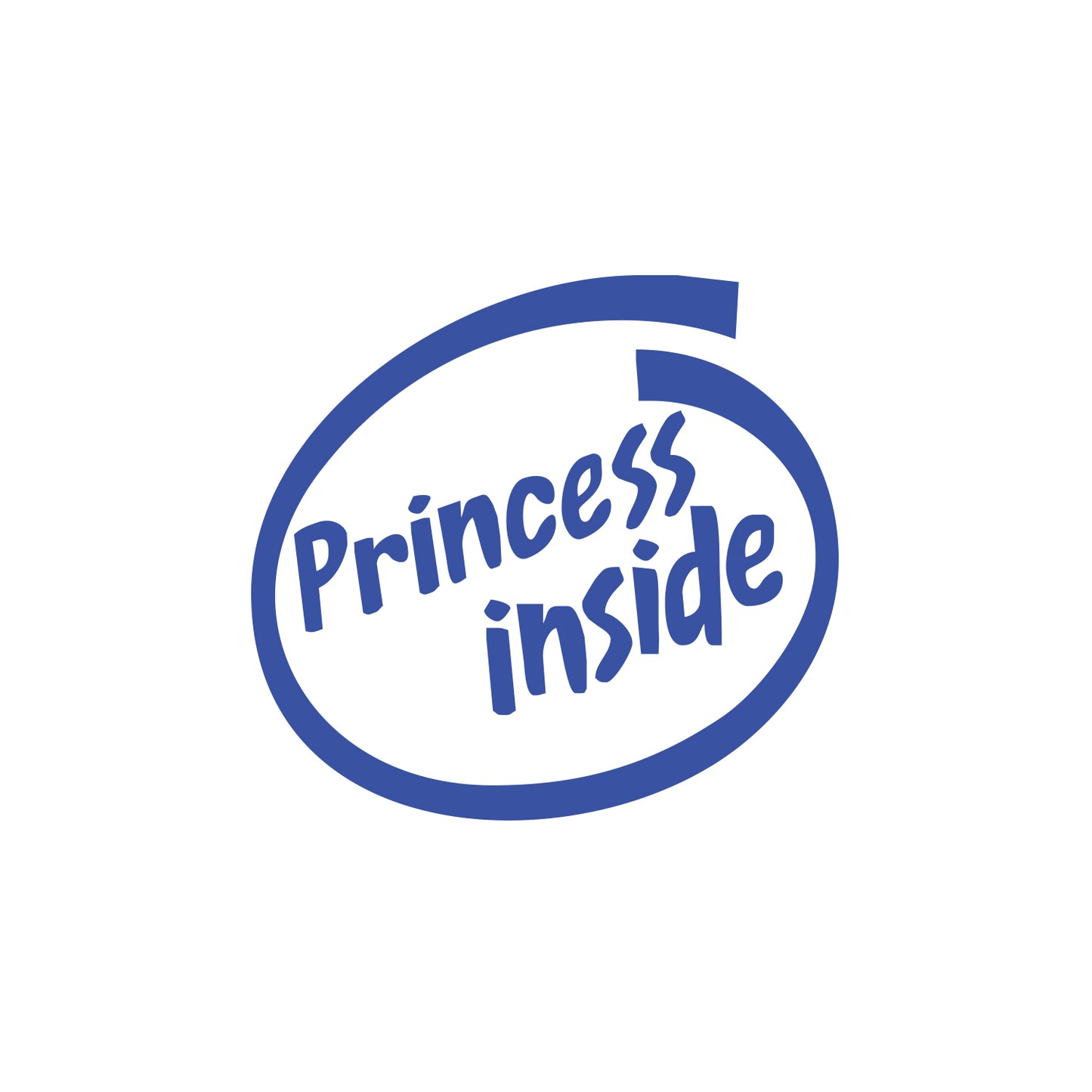 Princess Inside Sticker