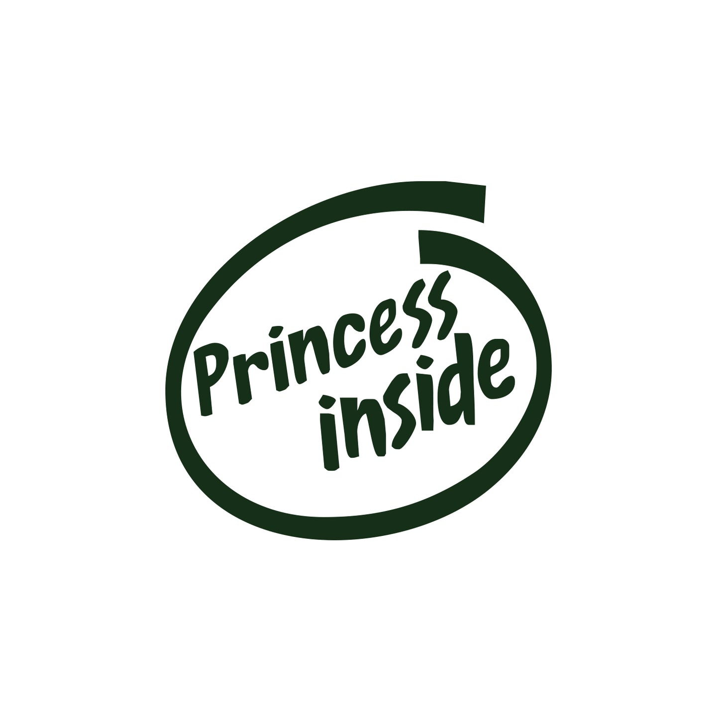 Princess Inside Sticker