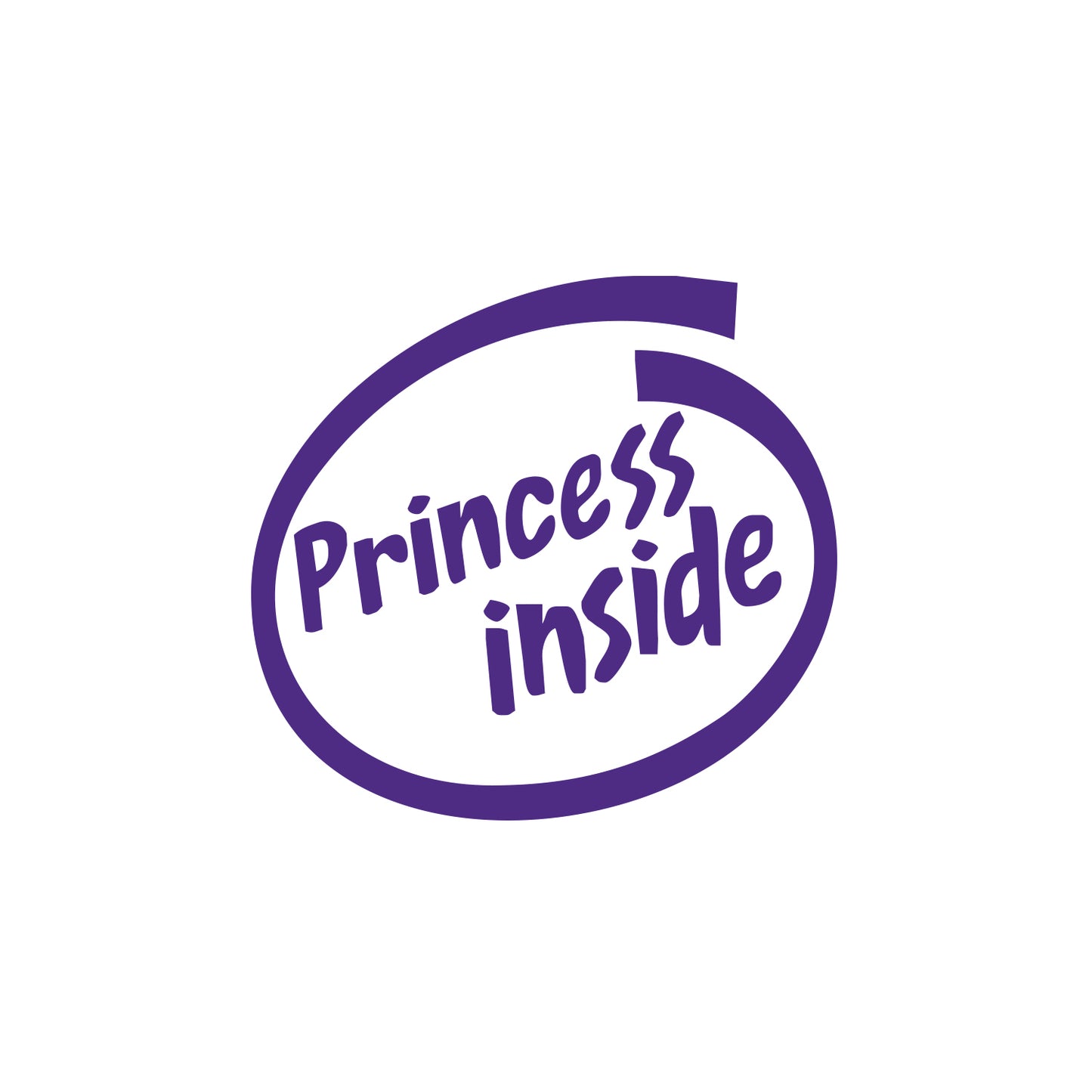 Princess Inside Sticker
