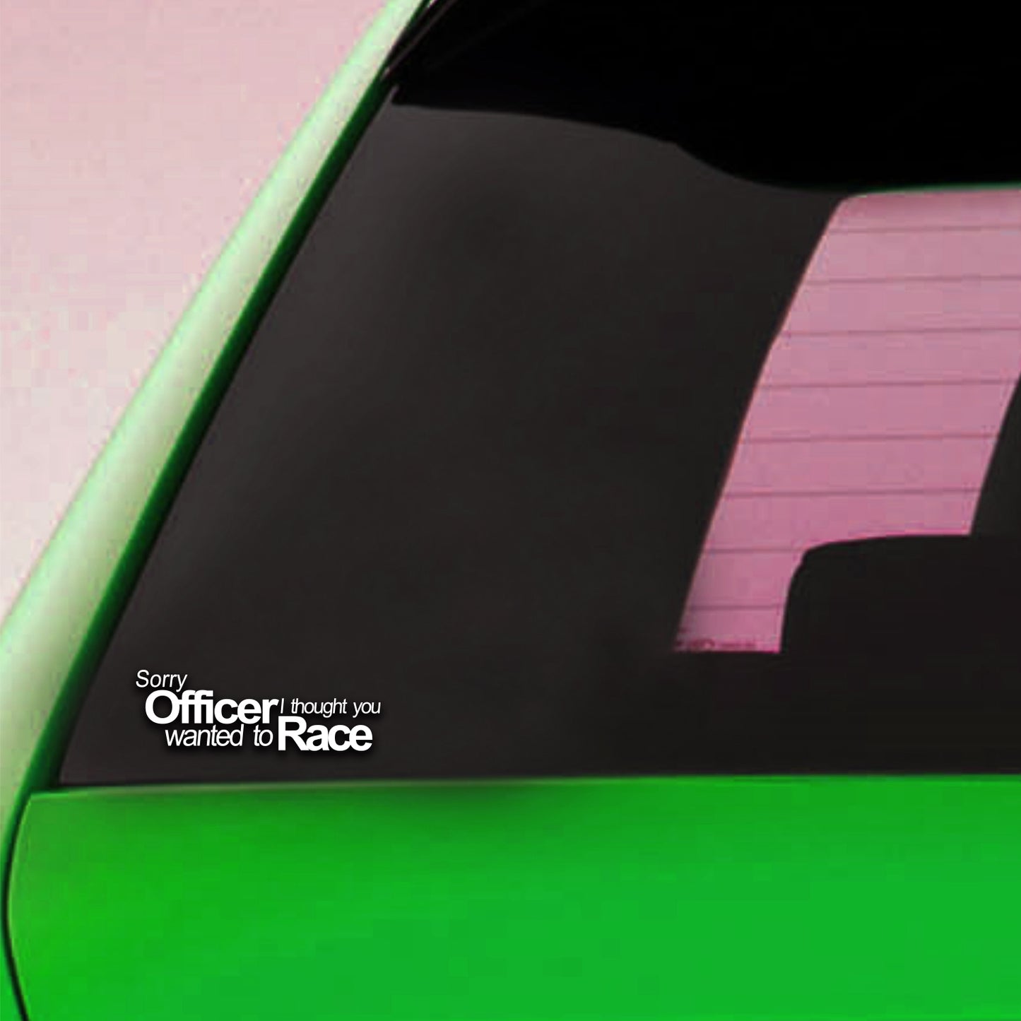 Sorry Officer Sticker