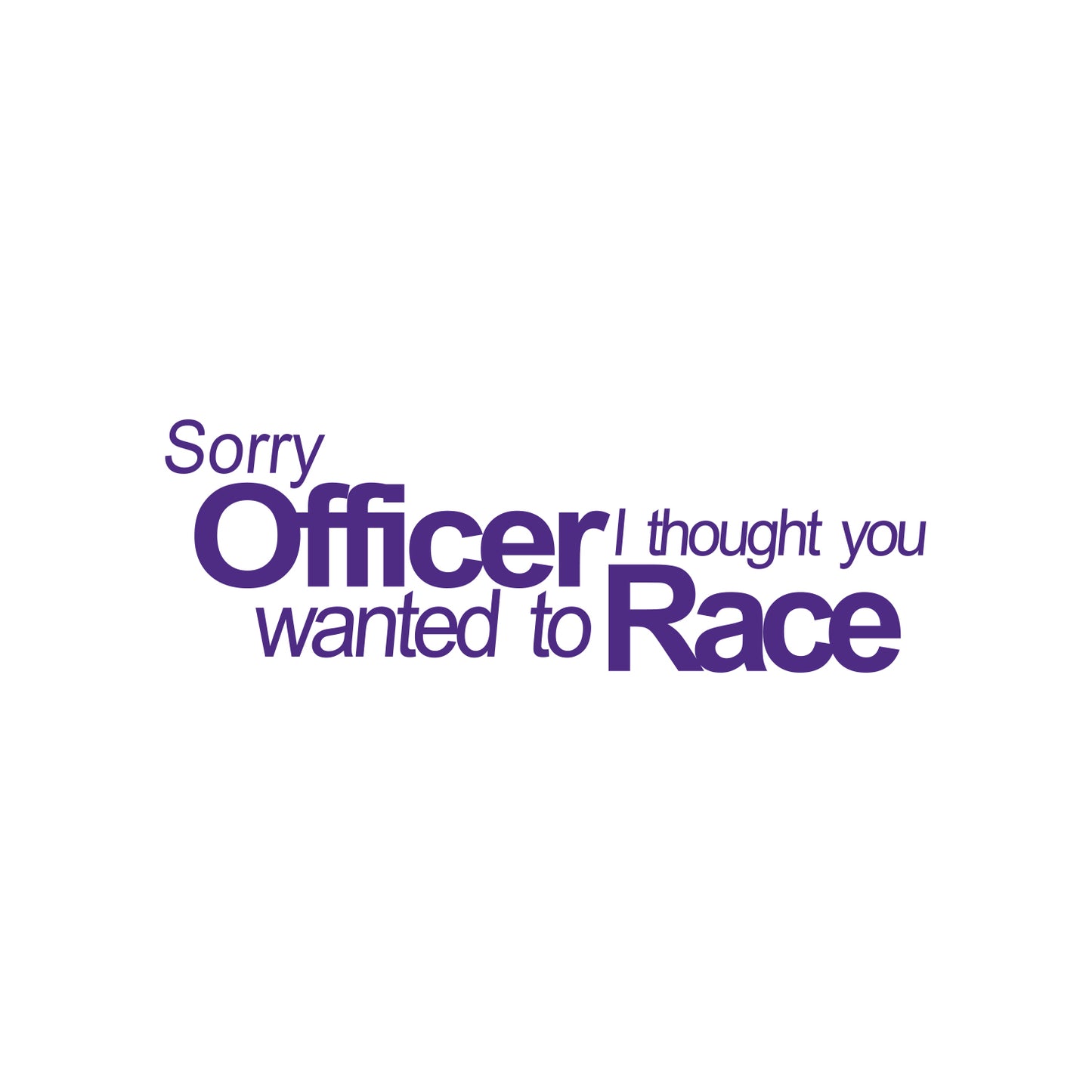 Sorry Officer Sticker