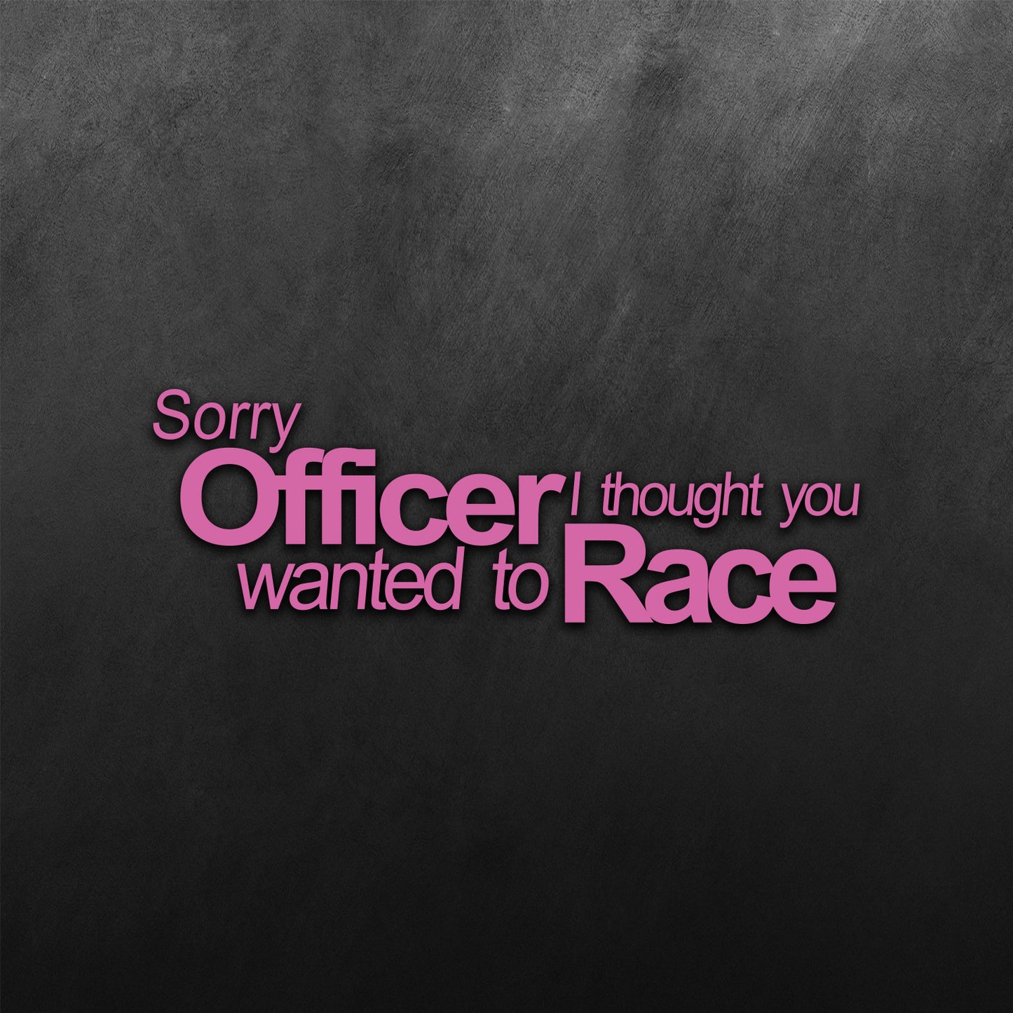 Sorry Officer Sticker