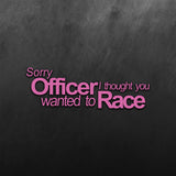 Sorry Officer Sticker