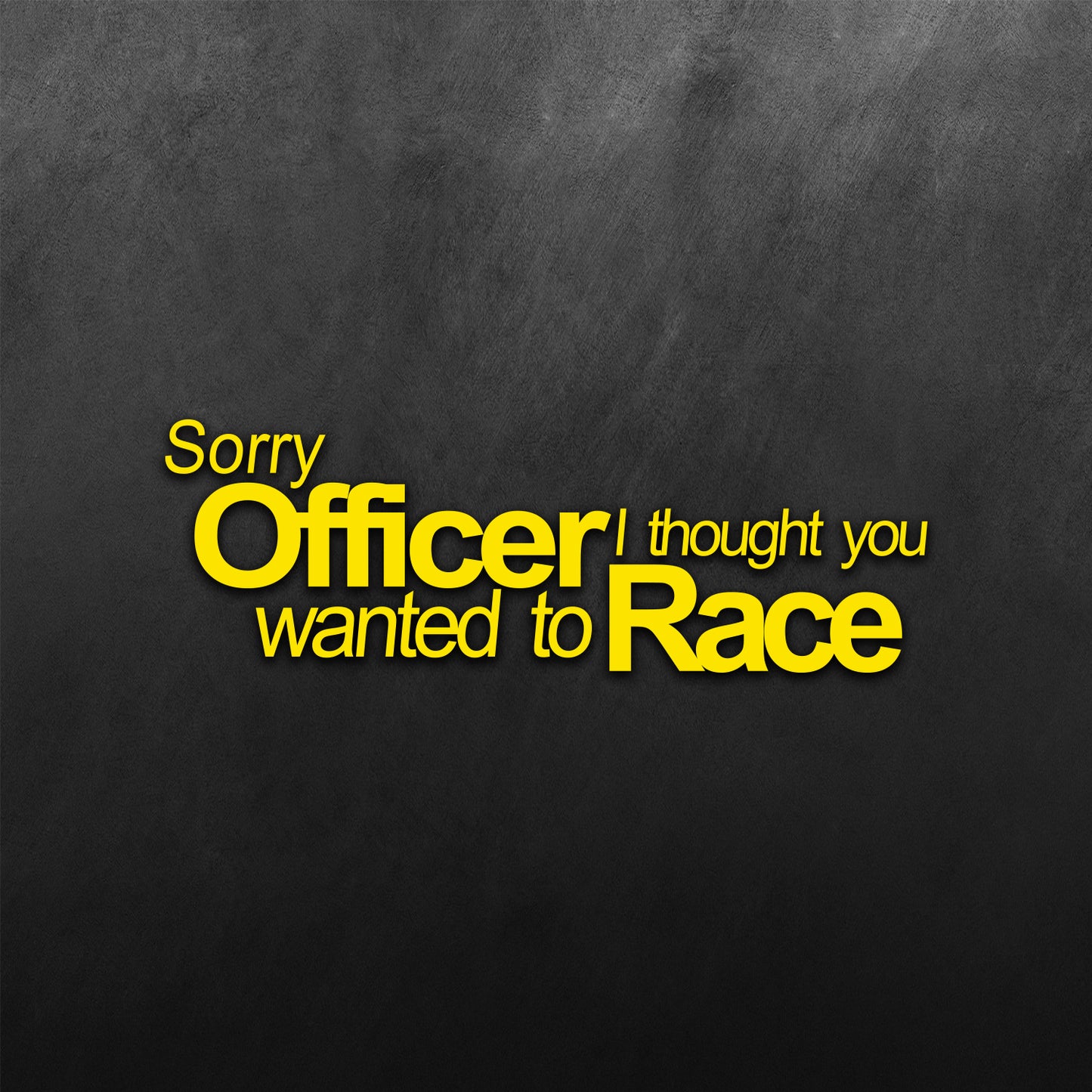 Sorry Officer Sticker