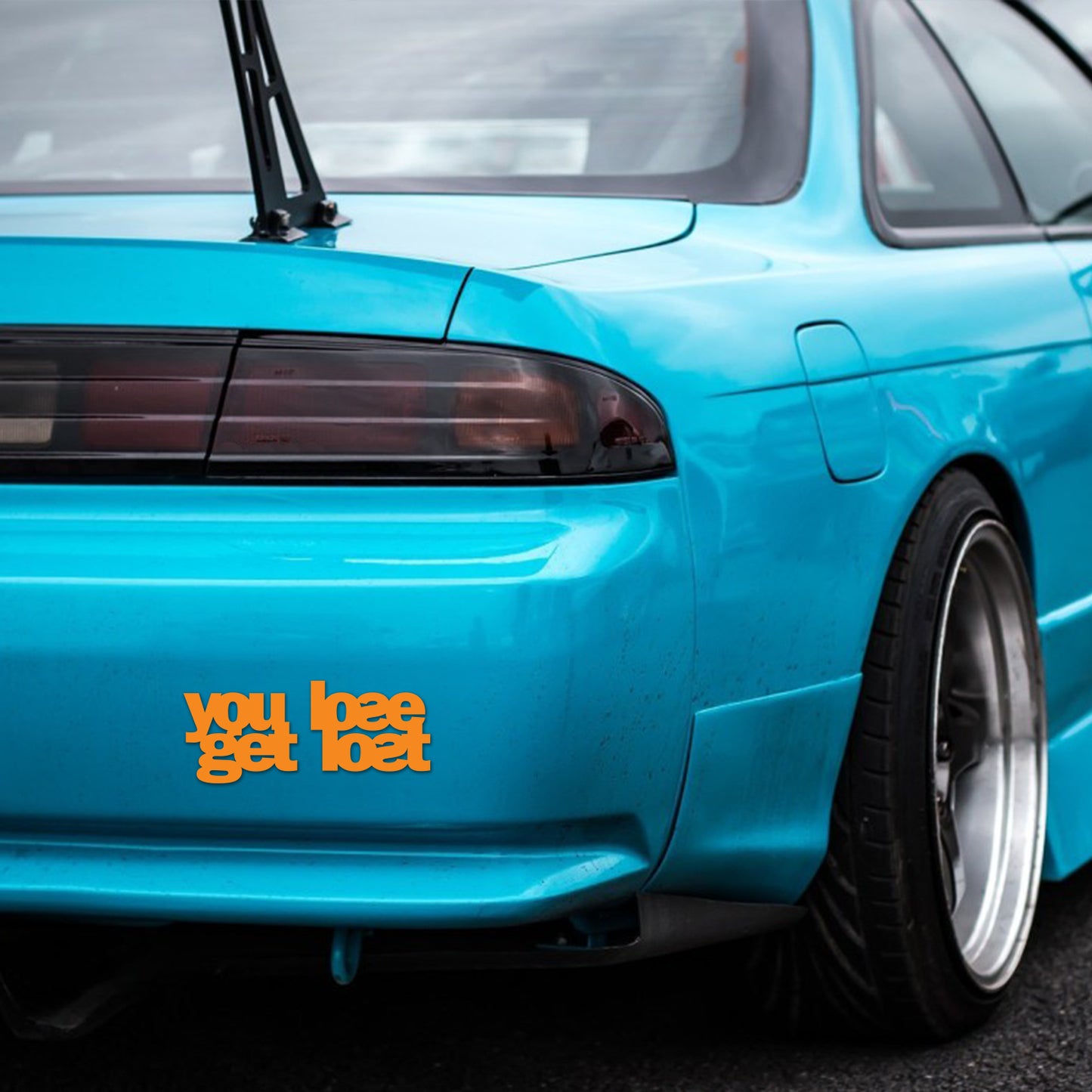 You Lose Get Lost Mirror Sticker