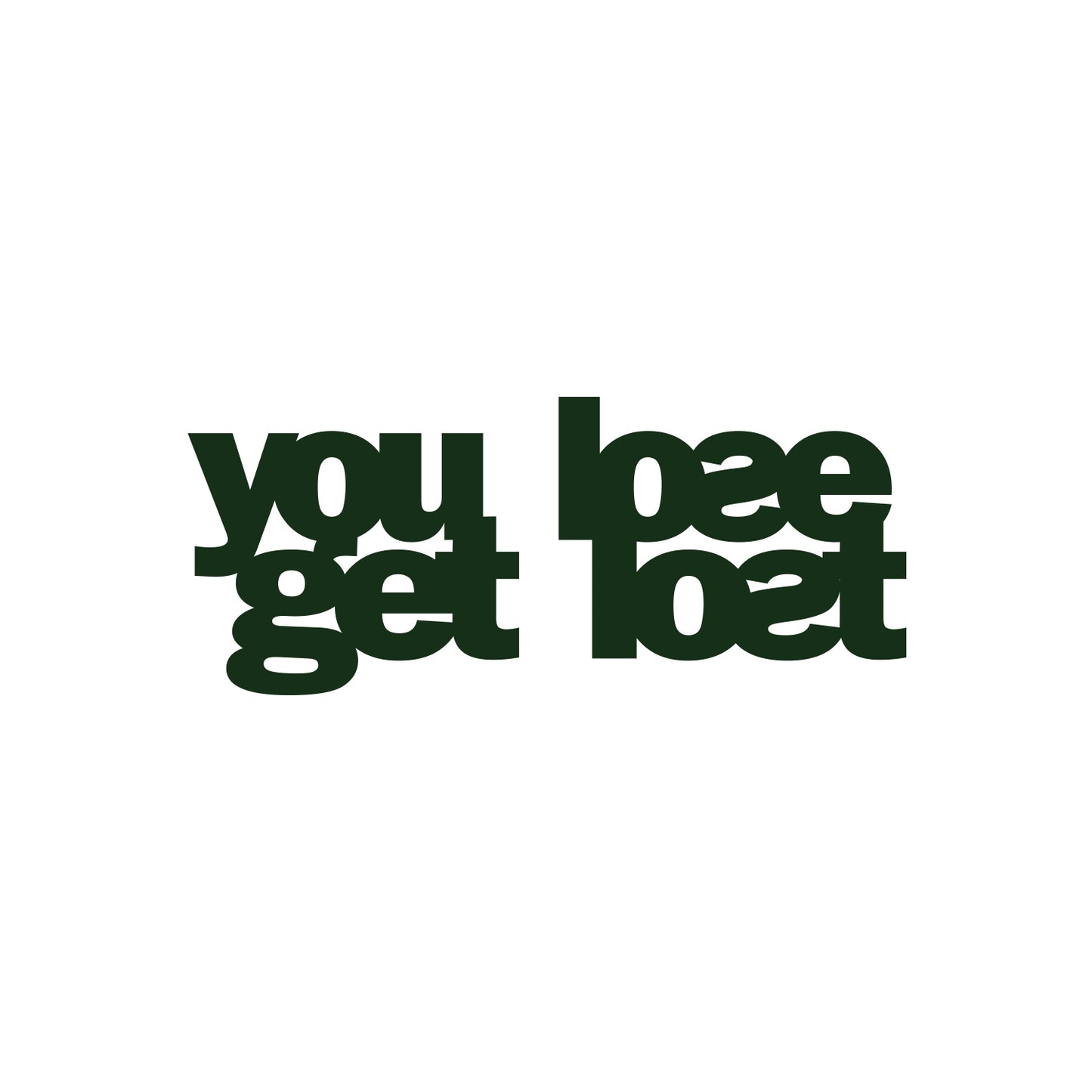 You Lose Get Lost Mirror Sticker