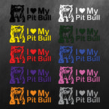 JDM Hearts I Love My Pitbull Sticker