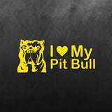 JDM Hearts I Love My Pitbull Sticker