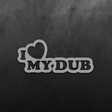 JDM Hearts I Love My Dub Sticker