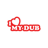 JDM Hearts I Love My Dub Sticker