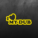 JDM Hearts I Love My Dub Sticker