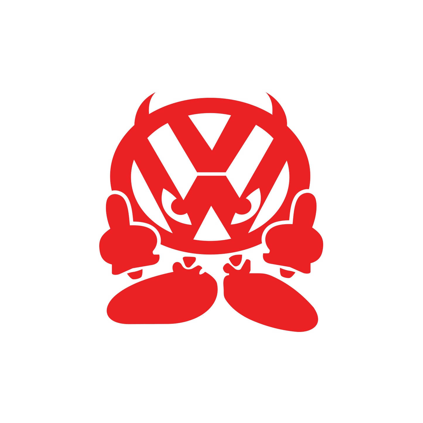 VW Devil Sticker