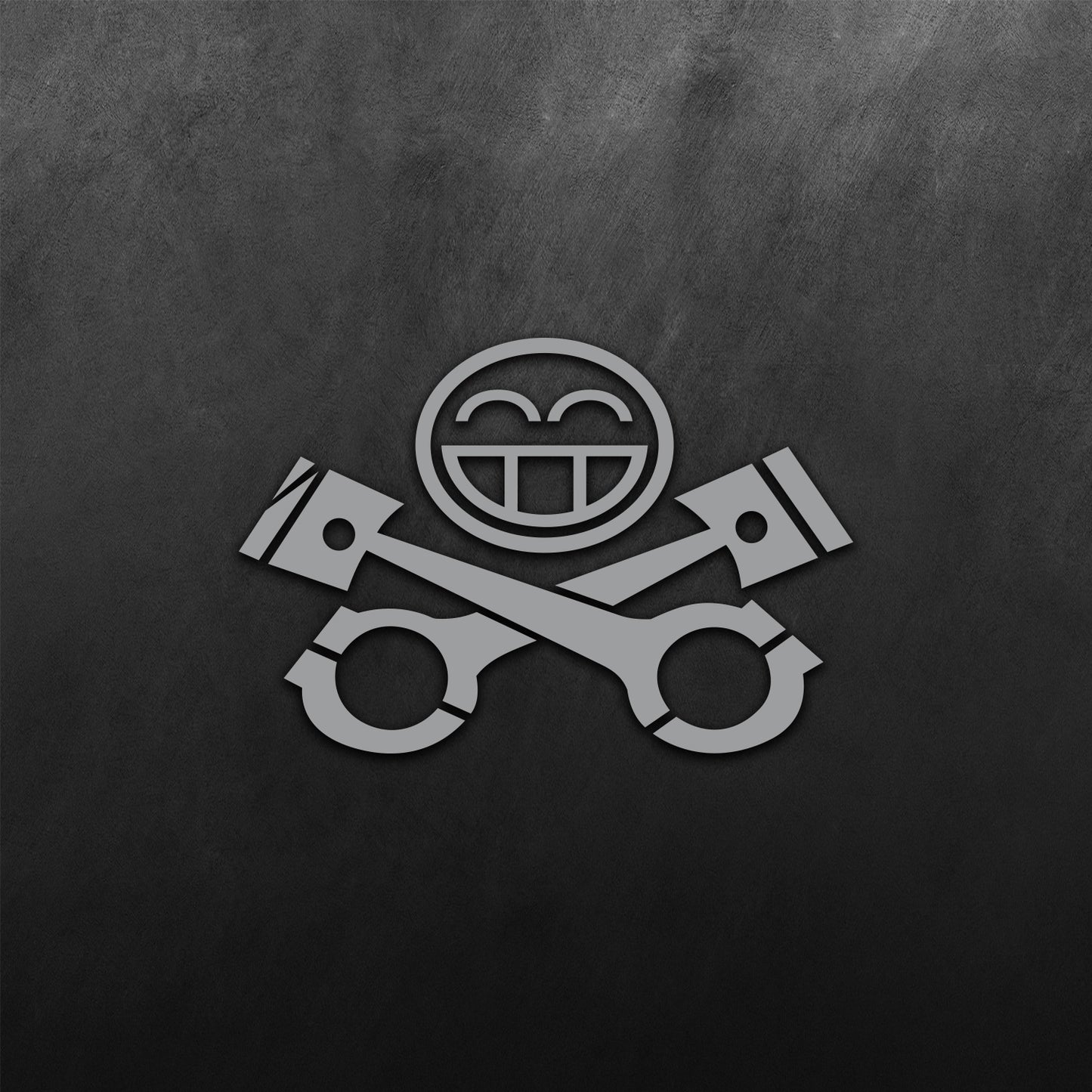 Piston Big Grin Emoticon Sticker